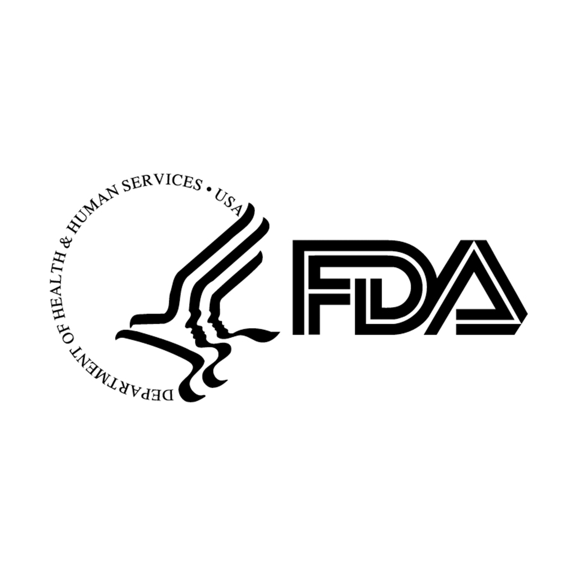 FDA logo with a profile of a human head and shoulders